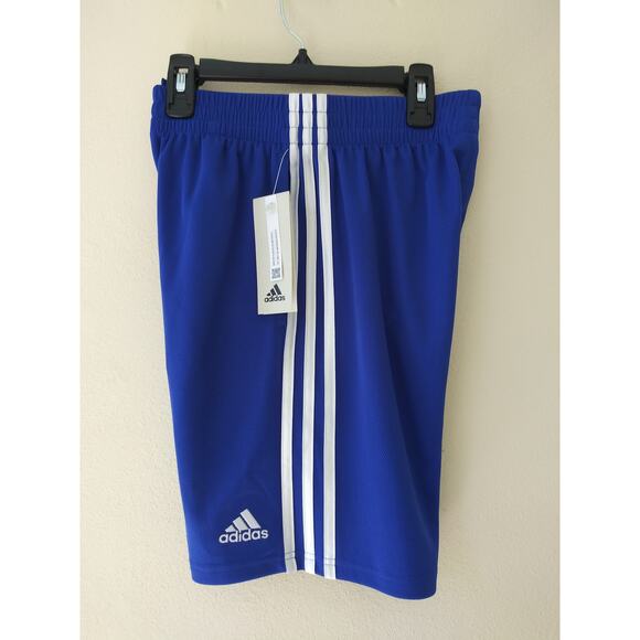NWT Adidas Boy's Mesh Shorts Blue M 10/12 - Picture 5 of 9